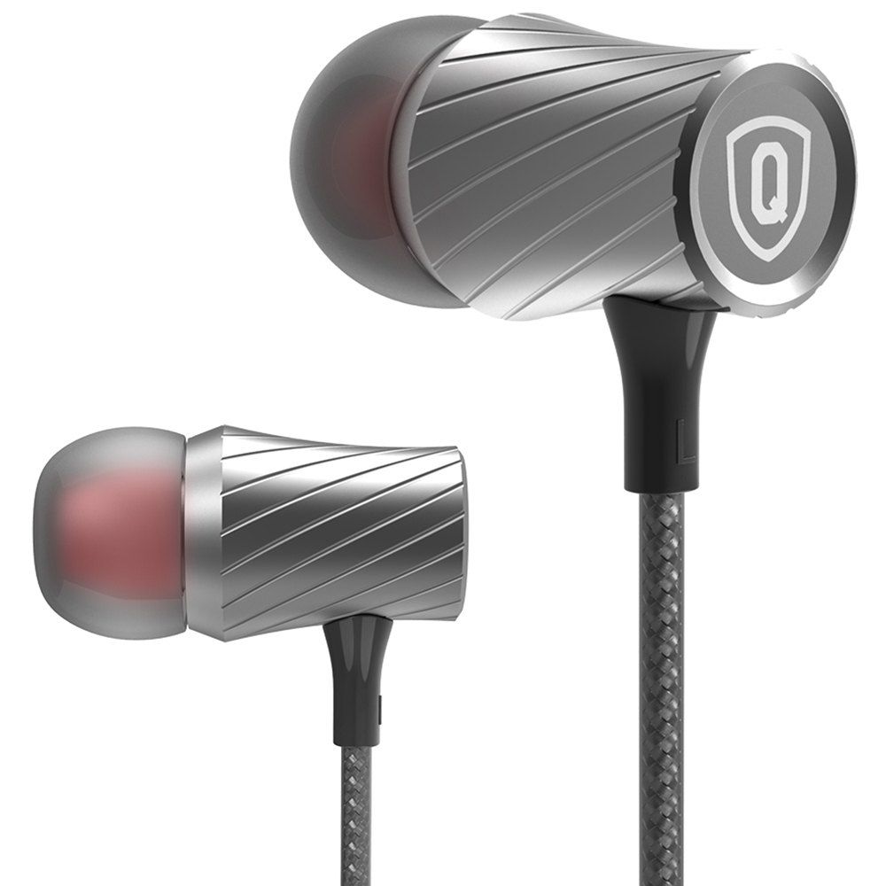 

QKZ DM3 Metal Magic Sound Subwoofer Earphone, Gray cloud