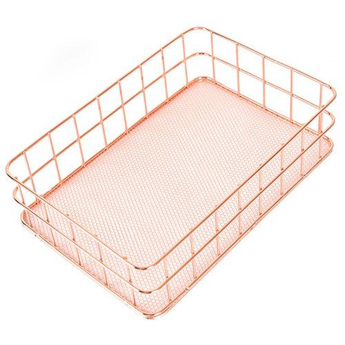 Outfits Nordic Style Home Wrought Iron Storage Basket  