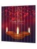 2PCS Christmas Candles Pattern Window Curtains -  