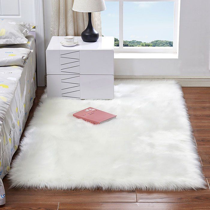 Discount Australian Faux Wool Leather Sofa Carpet Mat Bedroom Long Blanket  