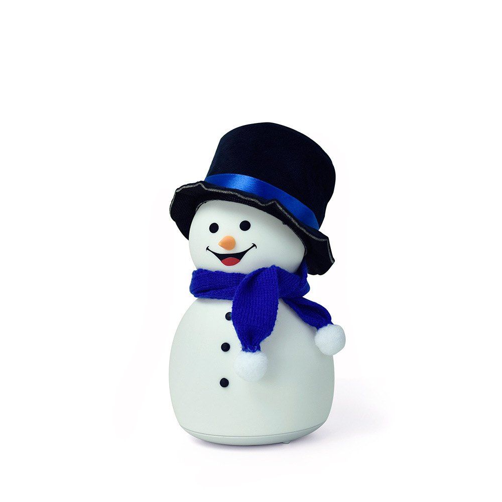 

LJC - 118 Christmas Snowman Creative Cartoon Silicone Night Light, White, LJC - 118