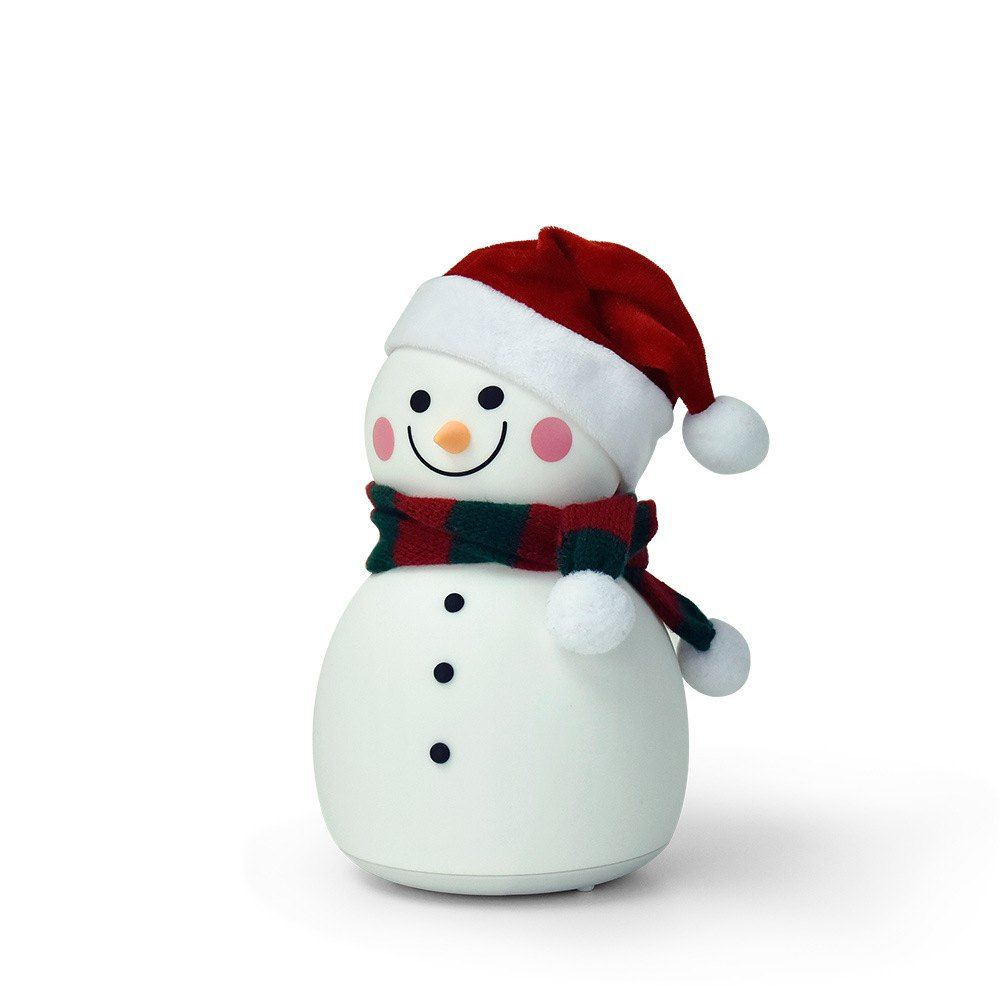 

LJC - 118 Christmas Snowman Creative Cartoon Silicone Night Light, White, LJC - 118