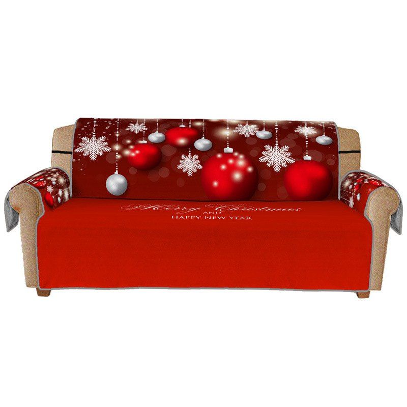 

3D Digital Printed Sofa Cover, Lava red