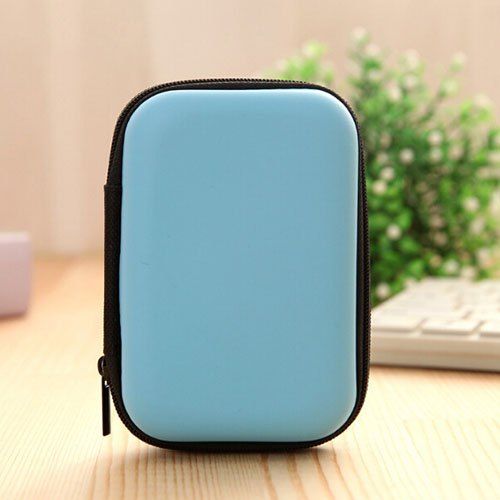 

Travel Mobile Phone / Data Cable Storage Bag, Deep sky blue