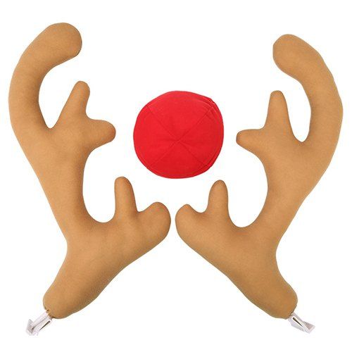 

Christmas Car Decoration Big Antlers, Orange gold