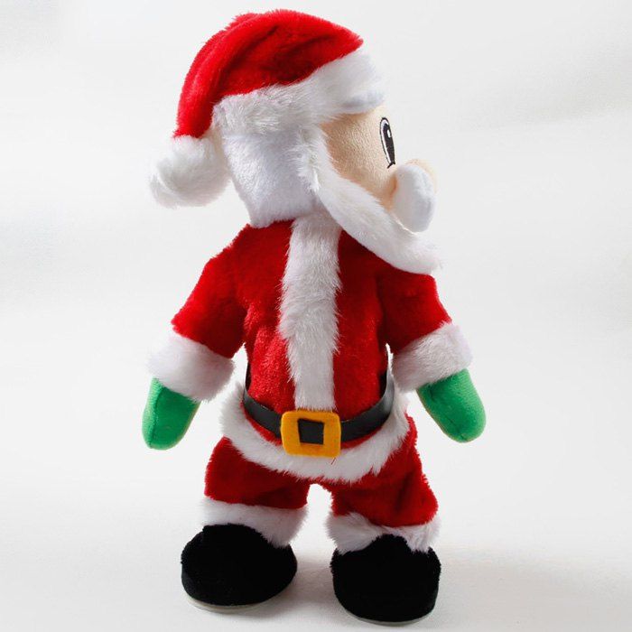 

Christmas Decorations Electric Creative Twist Music Santa Claus Doll, Red
