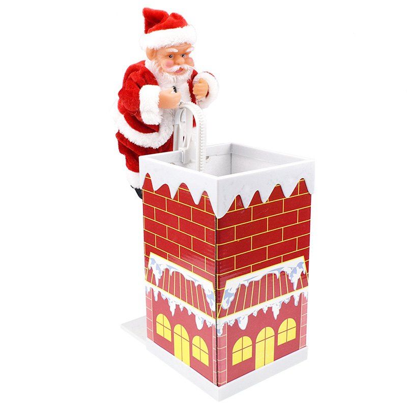 

Santa Doll with Music Electric Toy Christmas Gifts, Red