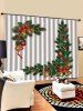 2PCS Christmas Bell Pattern Window Curtains -  