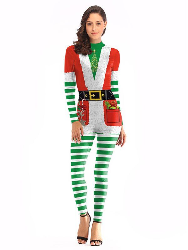 

Santa Claus Performance Clothing Christmas Clothes Coveralls, Red