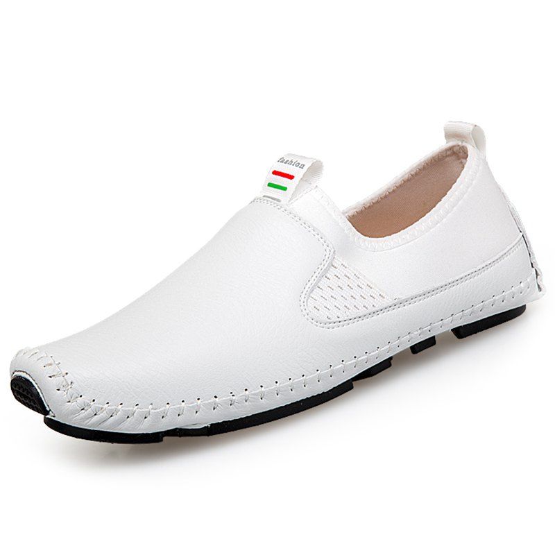 

Four Seasons Men's Microfiber Soft Bottom Casual Shoes, White