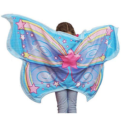 

Dream Butterfly Wing Shawl Colorful Blanket Scarf Toy, Multi-a