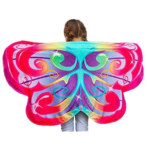 

Dream Butterfly Wing Shawl Colorful Blanket Scarf Toy, Multi-a