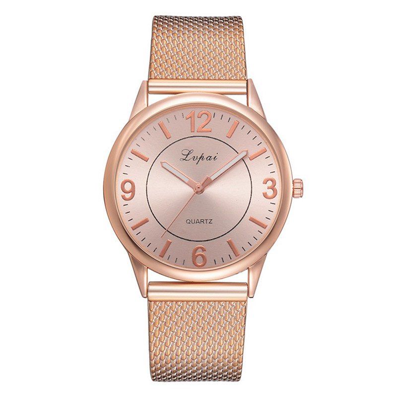 

Lvpai P730 Brand Watch Fashion Trend Alloy Big Dial Watch, Deep peach