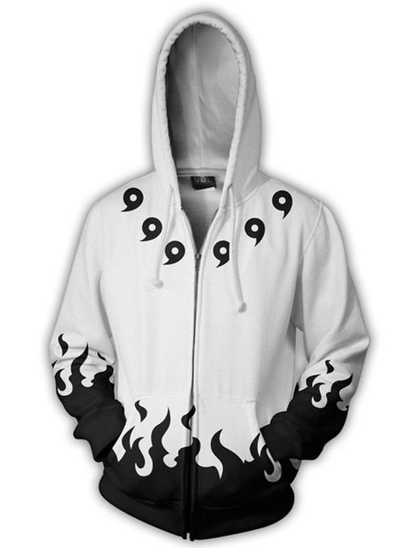

3d Digital Printing Hooded Hoodies, White