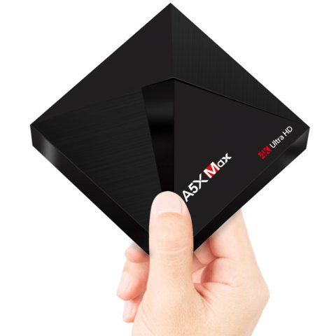  A5X Max TV Box Android 9.0 RK3328 4GB LPDDR3 + 32GB EMMC 2.4GHz WiFi BT4.0 Support 4K H.265 
