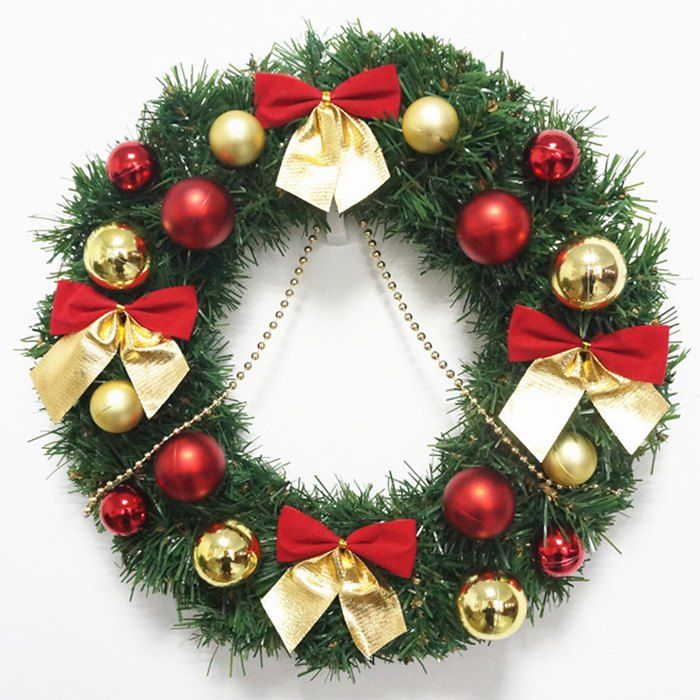 

Creative Christmas Wreath 30cm Home Decorating Exquisite Door Hanging Window Props, Multi-a