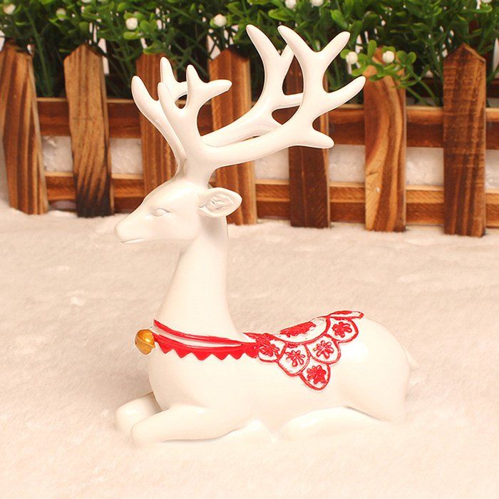 

Creative Blessing Deer Design Car Decoration, White