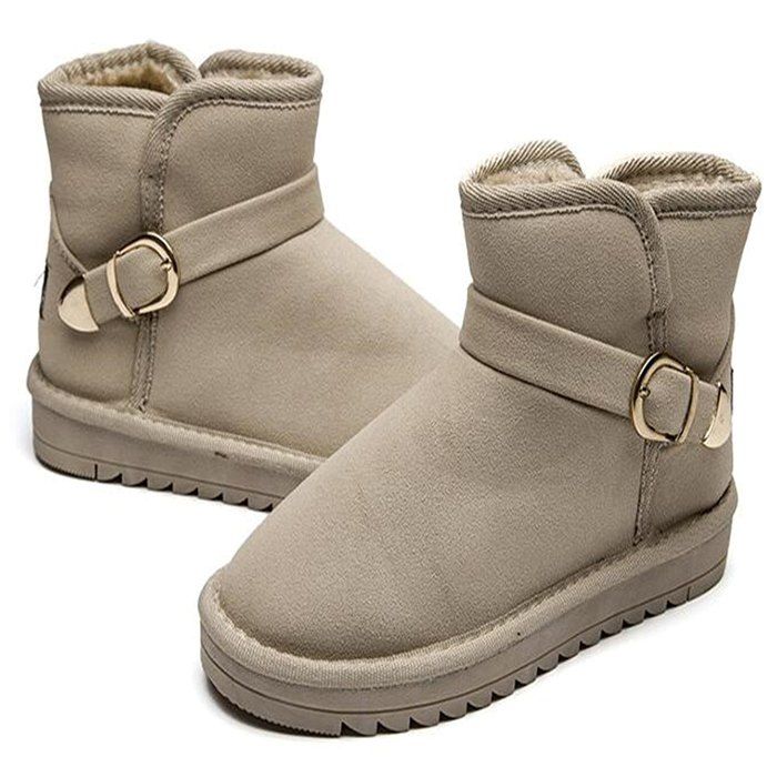 Female Nonslip Thicksoled Warm Cotton Snow Boots