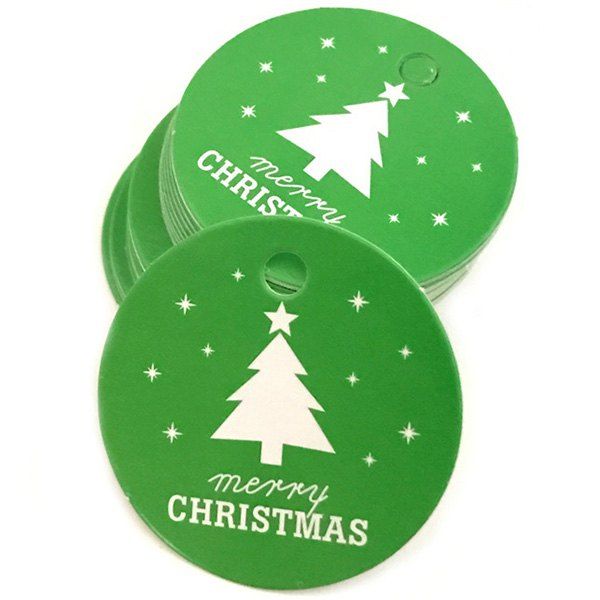 

Christmas Baking Card Tag 100pcs, Green apple