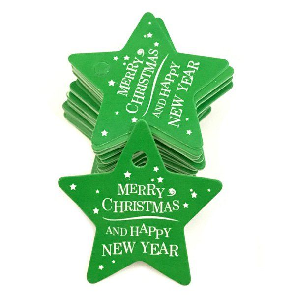 

Christmas Baking Card Tag 100pcs, Green apple