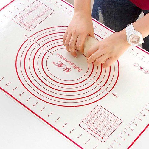 

Silicone Large Thickened Kneading Pad, Red