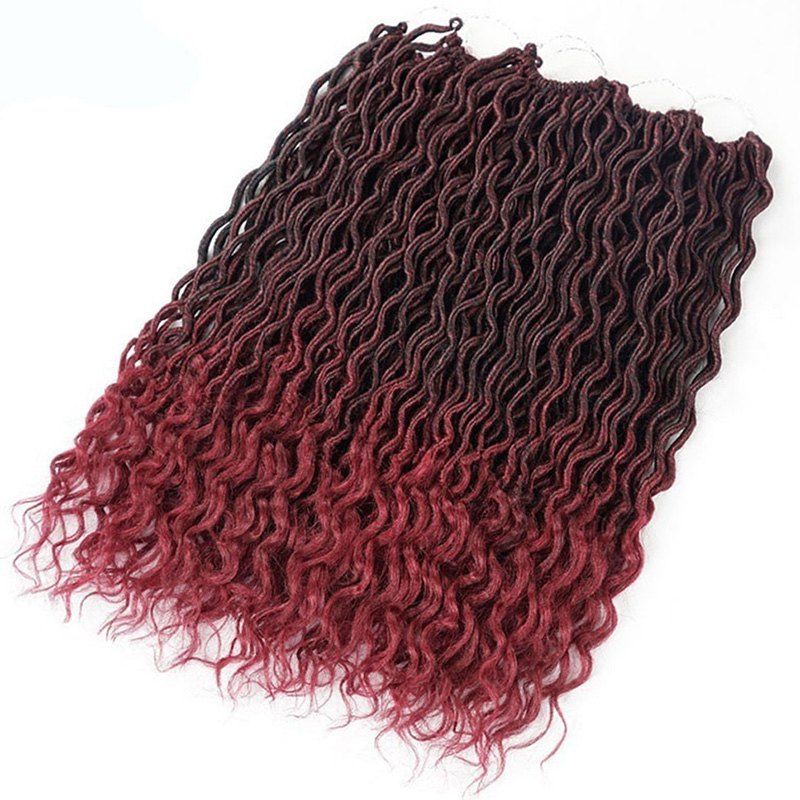 

15 - SFZ3237 - L11.4.20 Winding Tube Chemical Fiber Hollow Wig, Red wine