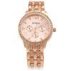 [48% OFF] GENEVA Quartz Watch With Diamonds Round Dial And Steel Watch ...