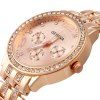 Geneva Shi Ying Montres, Cadran Rond de Diamant et Bracelet en Acier pour Femmes -  