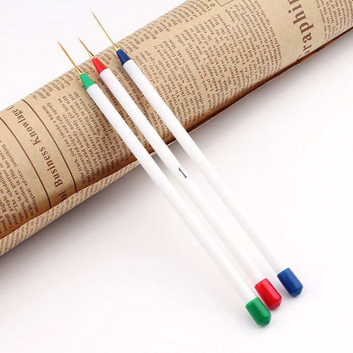 

Nail Painting Ultra-fine Pull Pen 3PCS, White