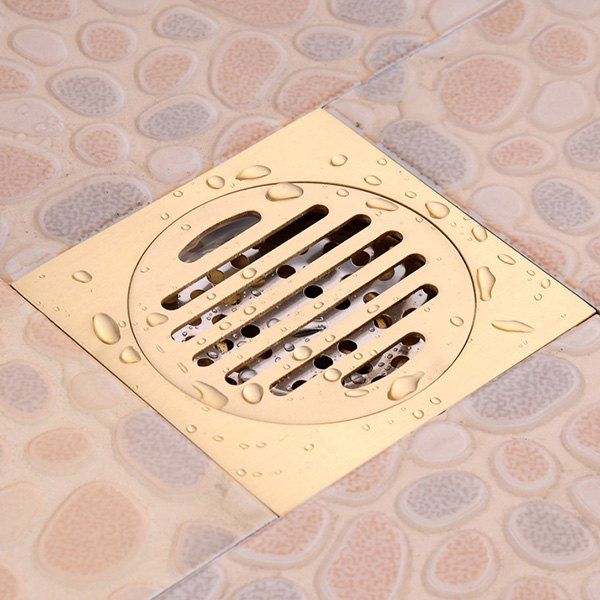 

Straight Terms Copper Deodorant Insects Floor Drain, Bronze