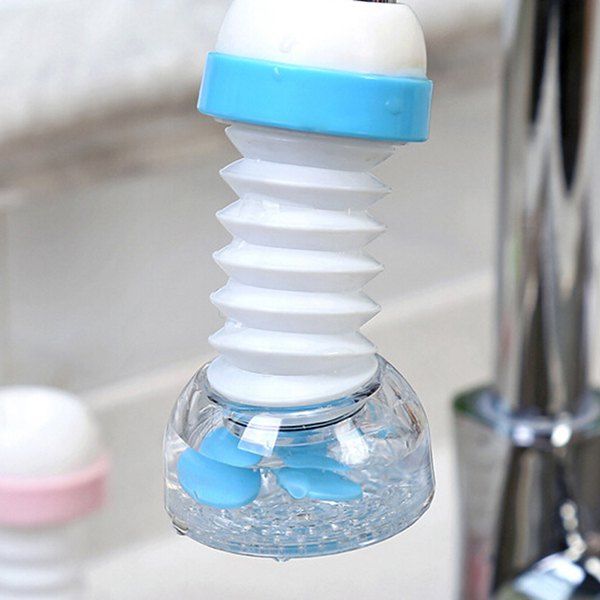 

360 ​​Degree Rotatable Household Faucet Water Saver, Denim blue