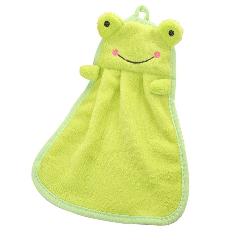 

Coral Velvet Hand Towel, Green