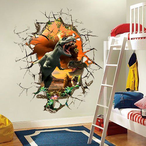 

X008 3D Stereo Effect Wall Removable Sticker, Multi-a