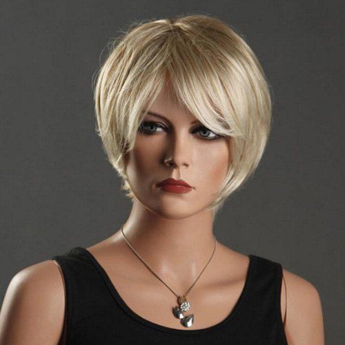 European American Gradient Temperament Short Hair Wig