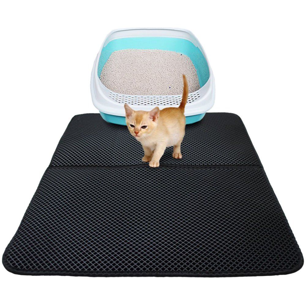 

Cat Litter Mat Dog Sand Nest Household Pet Mat Kennel House, Black