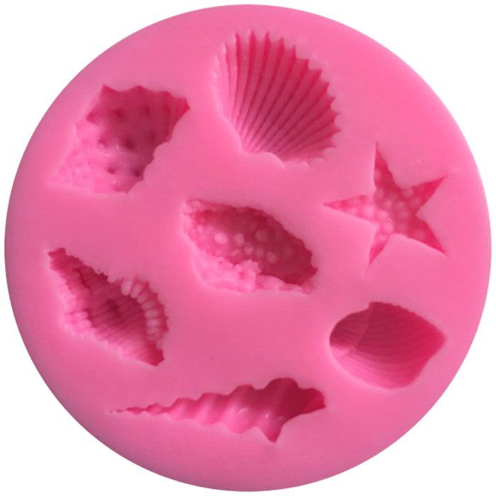 

Starfish Screw Shell Silicone Fondant Cake Mold, Pink