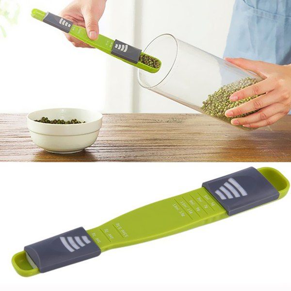 

Kitchen Eight-speed Scale Adjustable Baking Measuring Spoon, Green