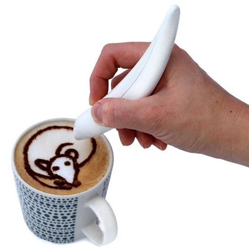 

Portable Coffee Carving Pen, White