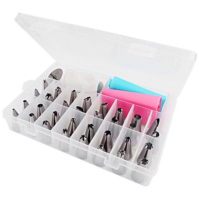 

Stainless Steel Cake Cream Decorating Mouth Baking Tools, Milk white