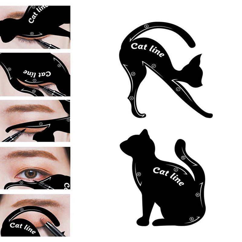 

Creative Cat Eyeliner Card 2pcs, Black