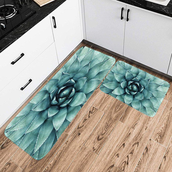 

Shanghaojupin Fabric Flannel Anti-slip Floor Mat, Blue gray