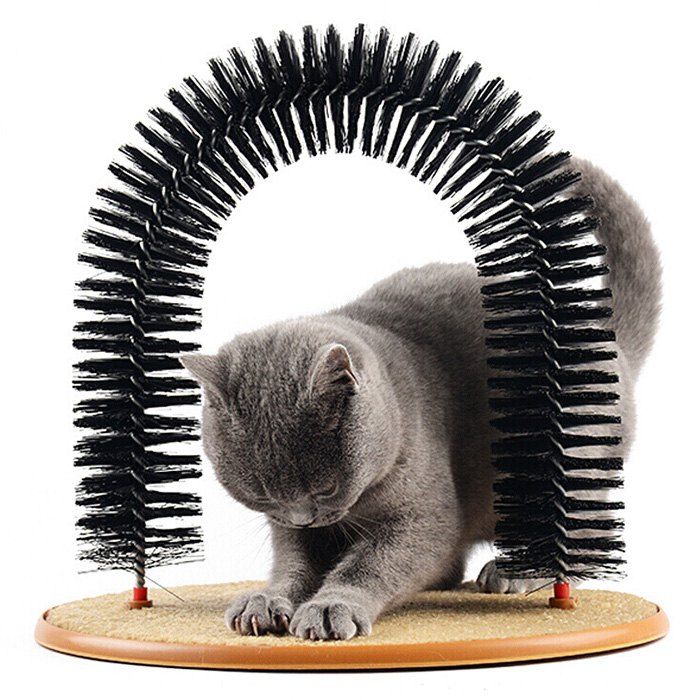 

HanHanLeYuan Pet Scratch Board Comb Brush Hair Toy for Cat, Black