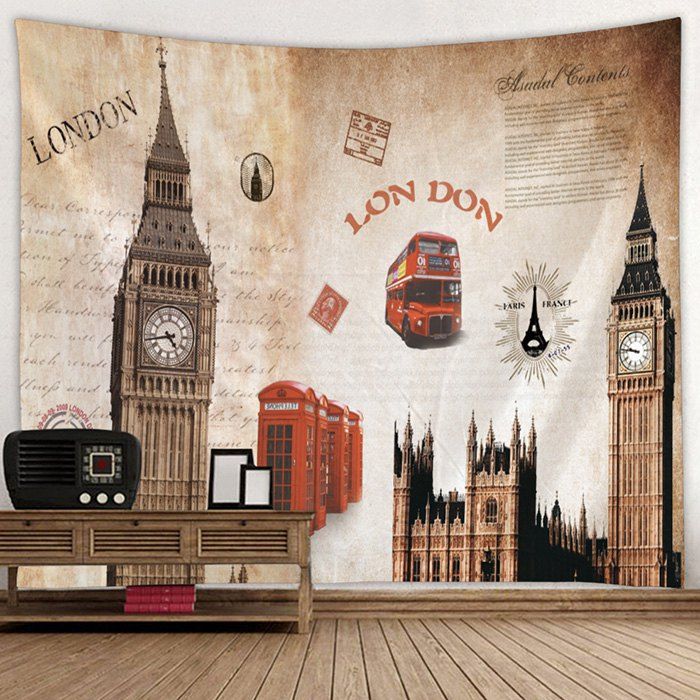 

Shanghaojupin Vintage Tower Flower Tapestry, Multi-a