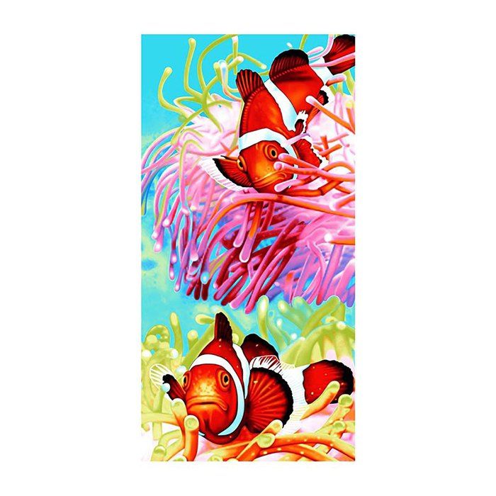 

Microfiber Reactive Printing Beach Towel, Multi-b