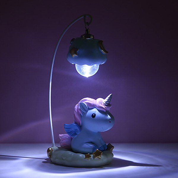 

Unicorn Resin Craft Night Light, Dodger blue