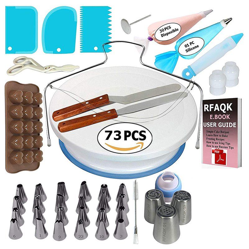 

Cake Turntable Decorating Mouth Set, Multi-a