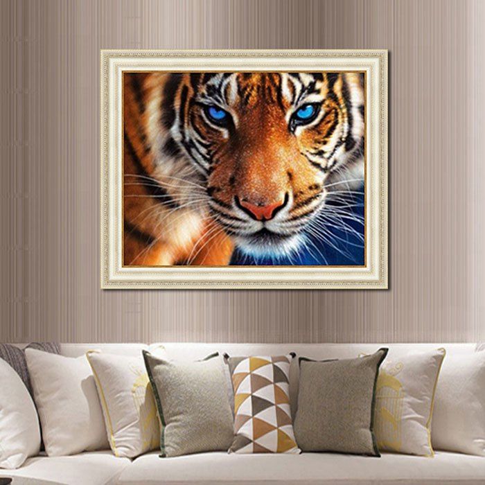 

J851 DIY Diamond Tiger Oil Painting, Multi-a