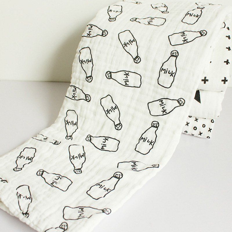

Four-layer Double-sided 115cm x 115cm Children's Blanket Cotton Baby Hugs Newborn Towel, Multi-a