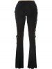 DT0058 Casual Solid Color Slim Side Wide-leg Pants for Women -  