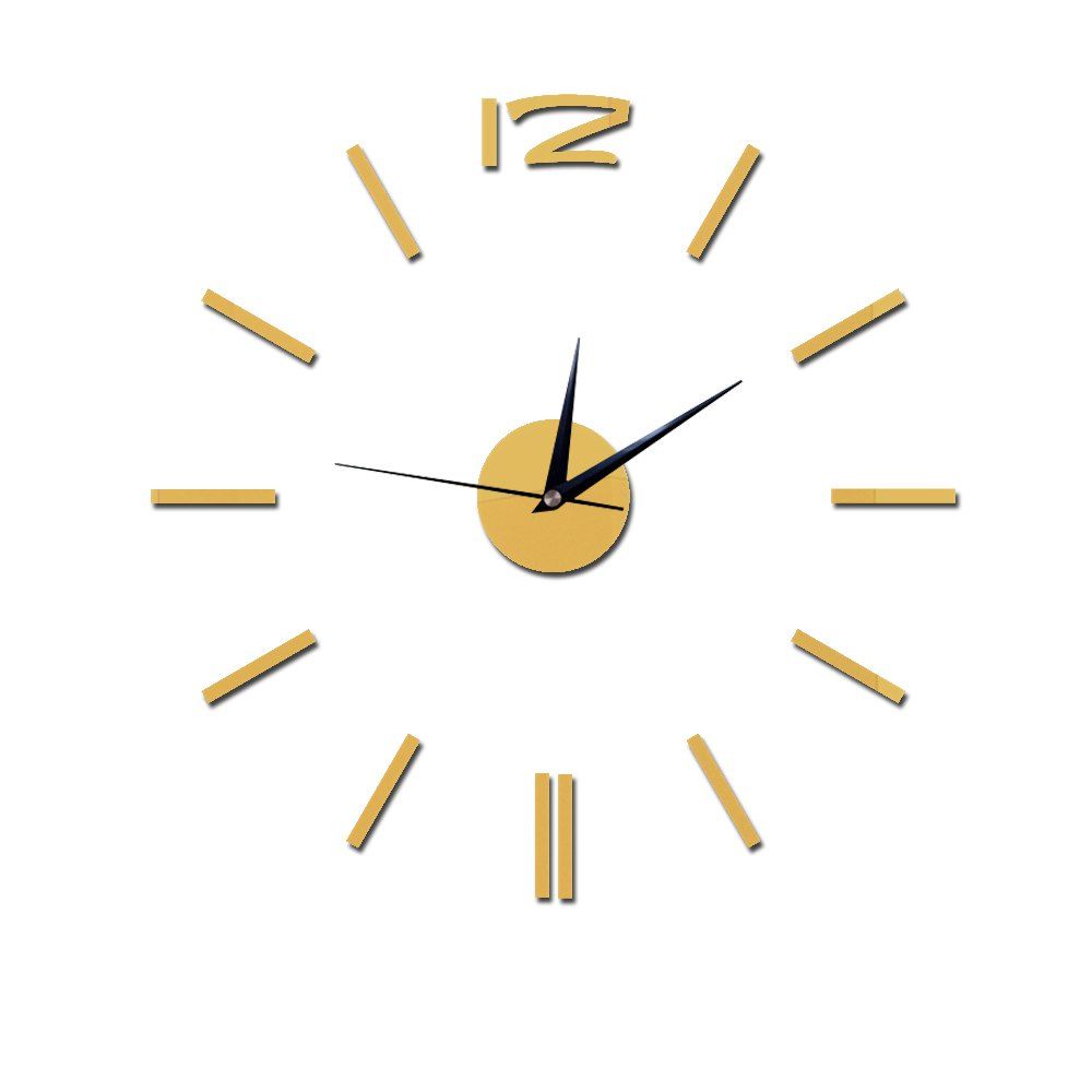 Creative Digital Wall Clock Acrylic Mirror Sticker Living Room